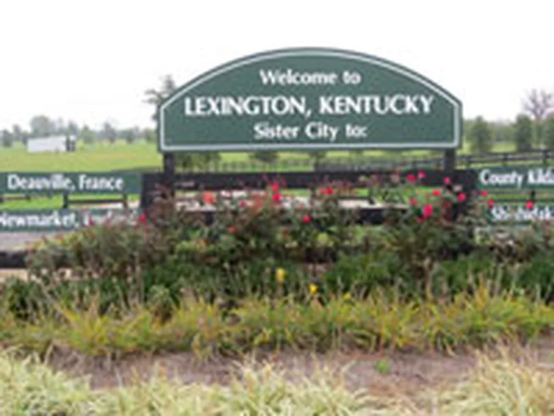 Welcome to Lexington, Kentucky sign
